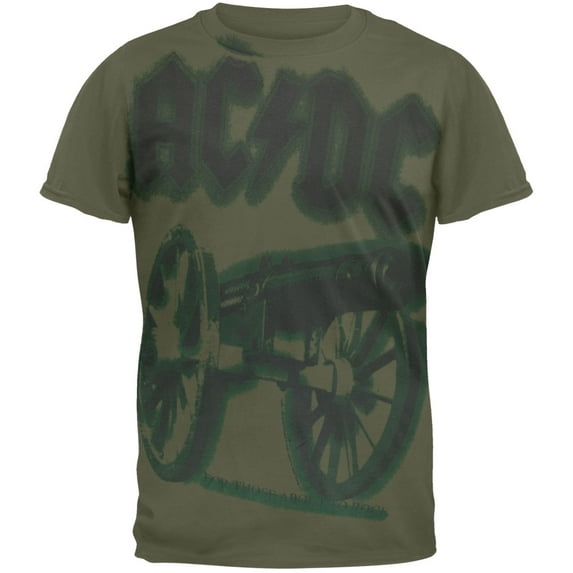 AC/DC Men's Cannon All-Over Soft Short Sleeve T Shirt