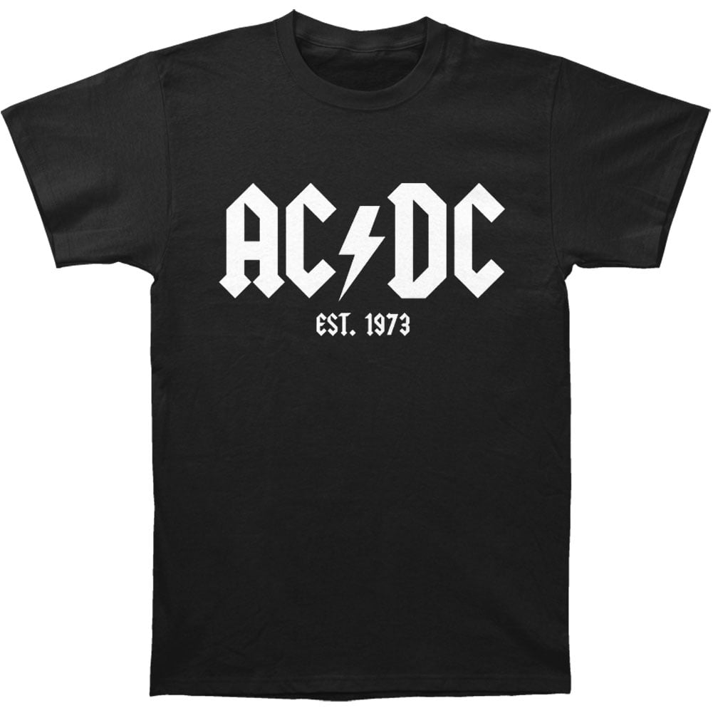 AC/DC Men's Est. 1973 Slim Fit T-shirt Small Black - Walmart.com