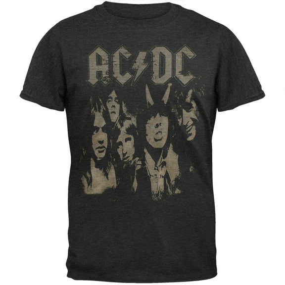 AC/DC Men's Highway Photo Negative Soft Short Sleeve T Shirt