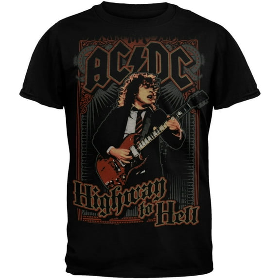 AC/DC Men's Highway Poster Short Sleeve T Shirt