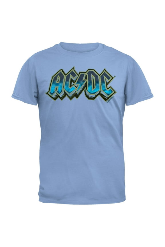 AC/DC Men's Metallic Logo Short Sleeve T Shirt