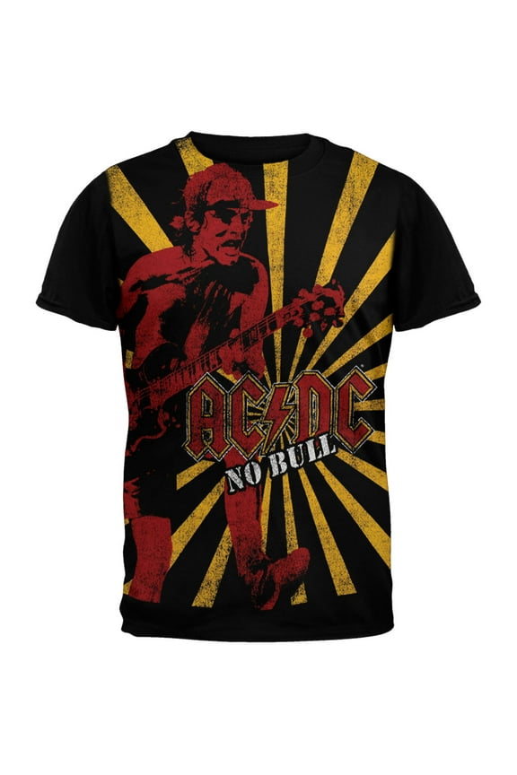 AC/DC Men's No Bull Starburst Subway Short Sleeve T Shirt