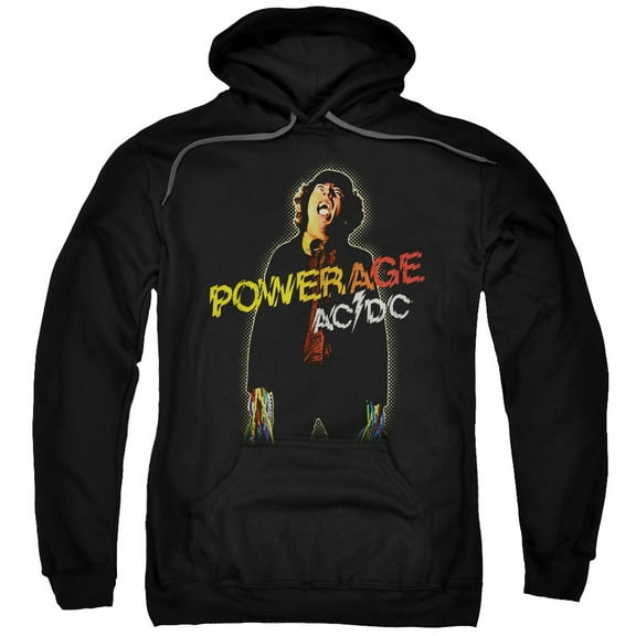 Men's AC/DC Powerage Hooded Sweatshirt Small Black
