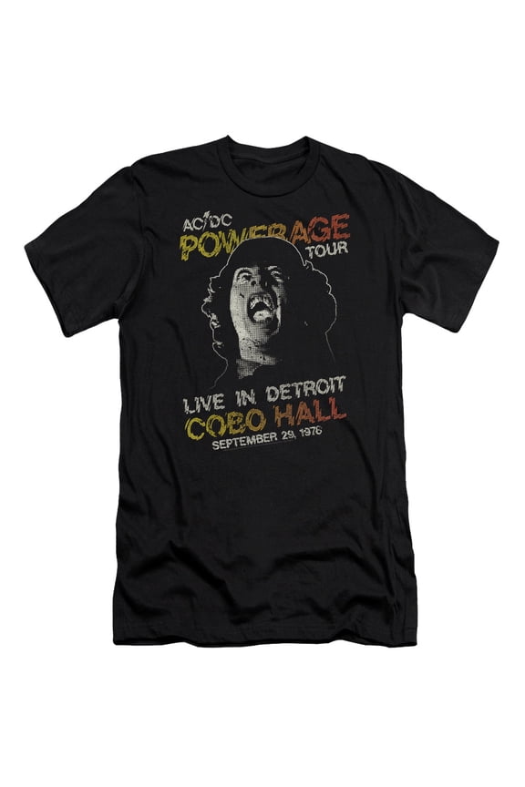 Powerage Tour Mens Slim Fit Shirt (Black, )