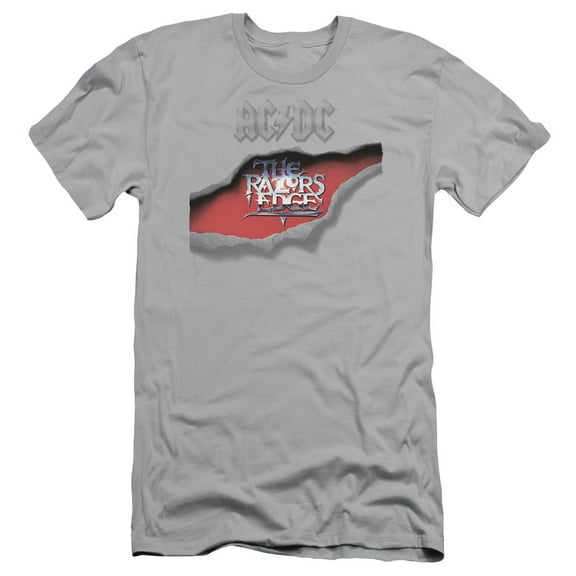 AC/DC Men's  Razor's Edge Slim Fit T-shirt Grey