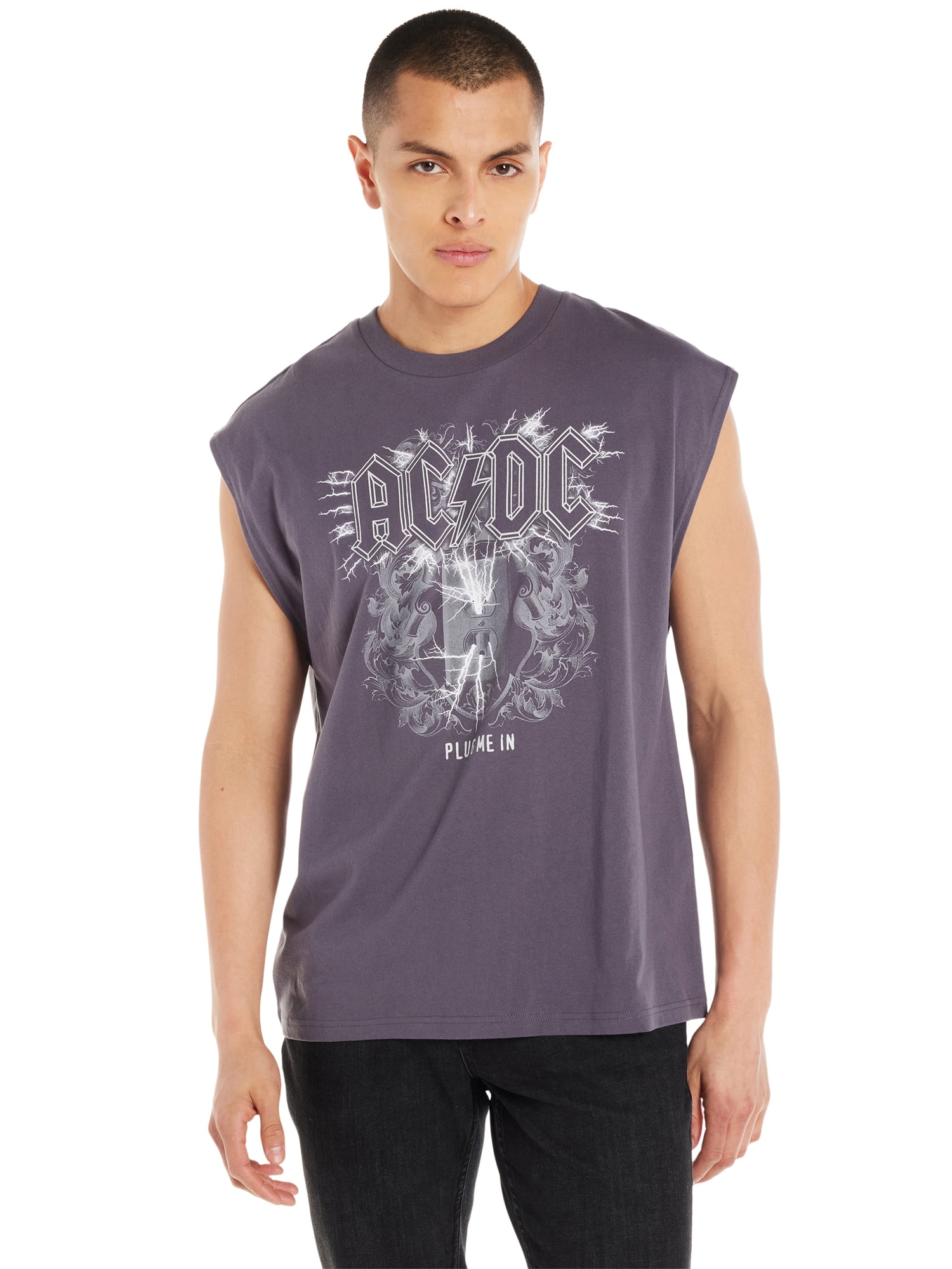 AC/DC Men's Washed Band Graphic Muscle Tank Top, Sizes XS–3XL - Walmart.com