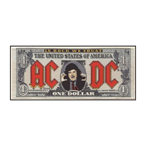 AC/DC Men's Woven Patch Grey