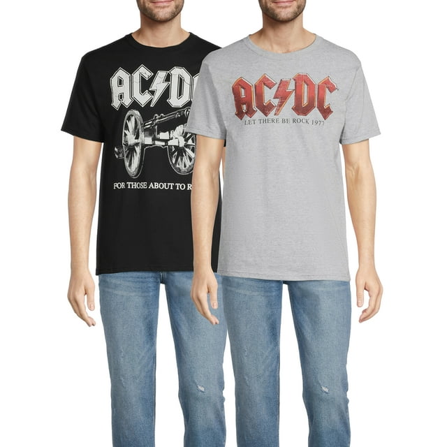 AC/DC Men's and Big Men's Graphic Tees, 2-Pack - Walmart.com