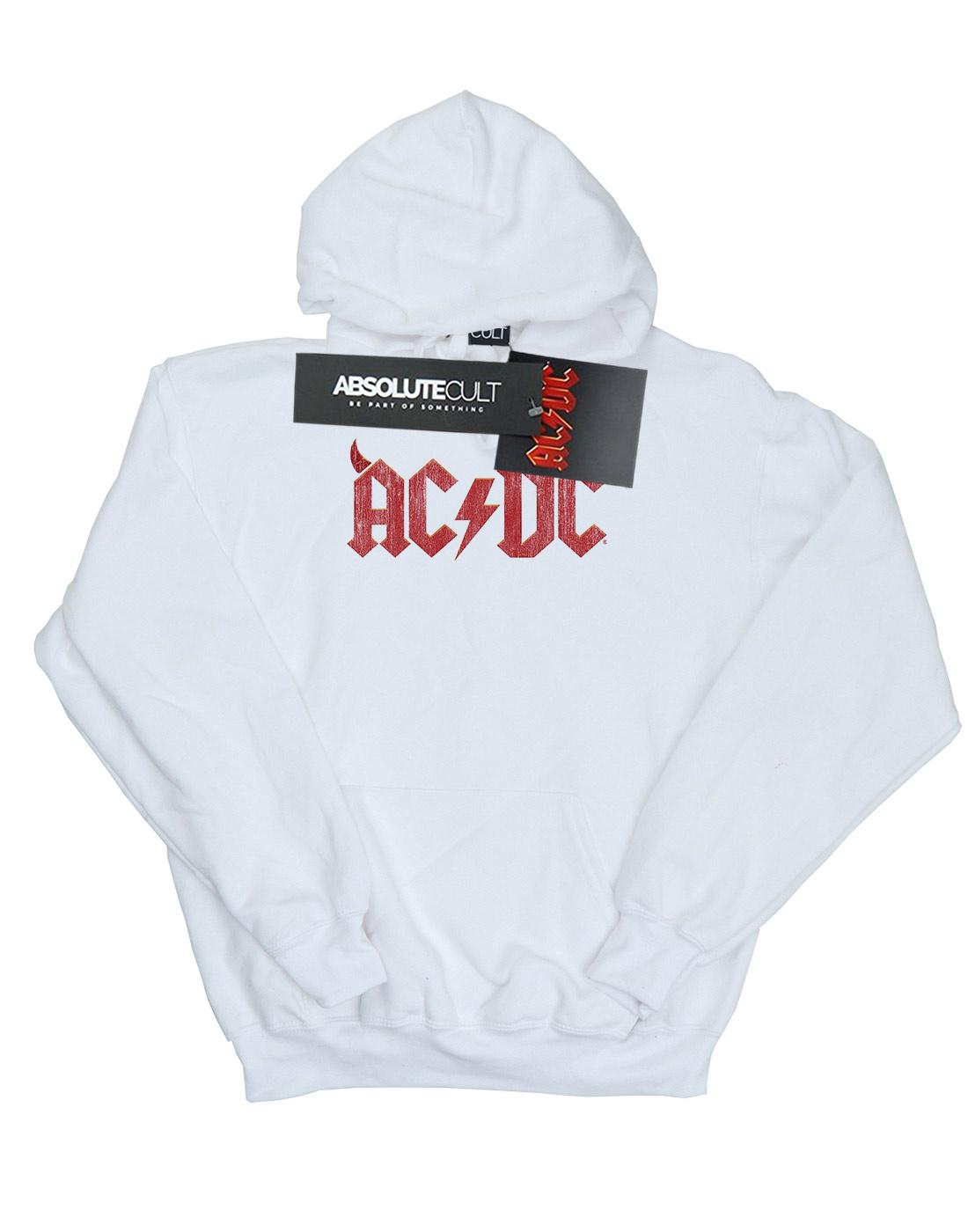 AC/DC Mens Horns Logo Hoodie
