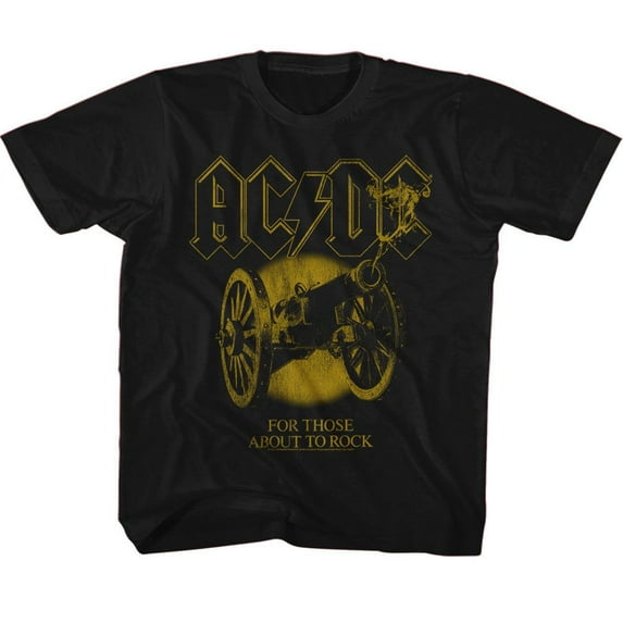 AC/DC Monochrome FTATR Black Toddler T-Shirt
