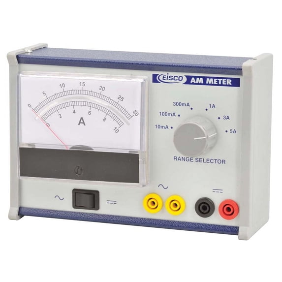 AC/DC Moving Coil Ammeter - Analog Ammeter - Multi Range 0-5A - Eisco ...