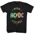 thumbnail image 1 of AC/DC Multicolor Voltage Black Adult T-Shirt, 1 of 3