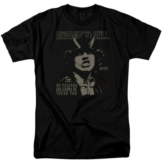 AC/DC My Friends Adult 18/1 T-Shirt Black
