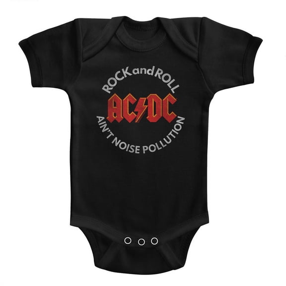 AC/DC Noise Pollution Black Infant Baby Romper T-Shirt