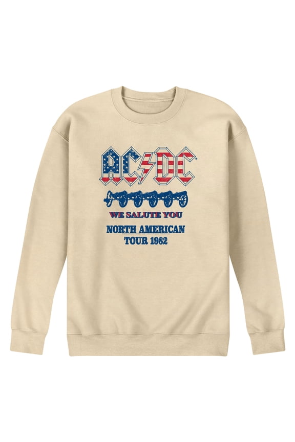 AC/DC - North American Tour 1982 - Men's Crew Fleece Sweatshirt