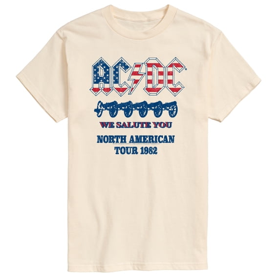 AC/DC - North American Tour 1982 - Men's Short Sleeve Graphic T-Shirt