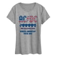 AC/DC - North American Tour 1982 - Women's Short Sleeve Graphic T-Shirt ...