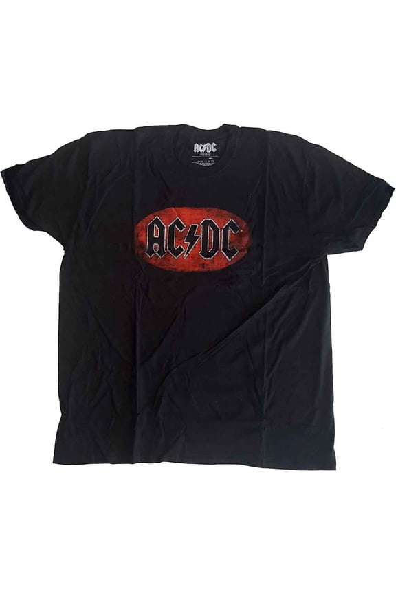 AC/DC Oval Band Logo T Shirt