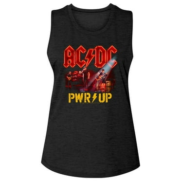 ACDC 1973 Heavy Metal Rock Band Music Group Back In Black Ladies Muscle ...