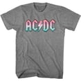 thumbnail image 1 of AC/DC Pastel Gradient Logo Graphite Heather Adult T-Shirt 4Xl, 1 of 2