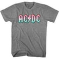 thumbnail image 1 of AC/DC Pastel Gradient Logo Graphite Heather Adult T-Shirt 5Xl, 1 of 2