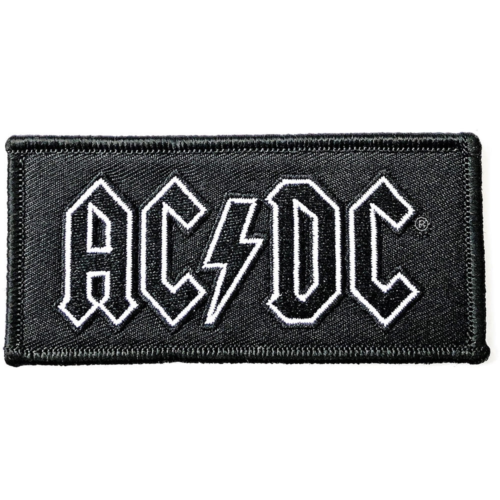 AC/DC Patch Classic Band Logo new Official Black Iron On 10x4.5cm ...