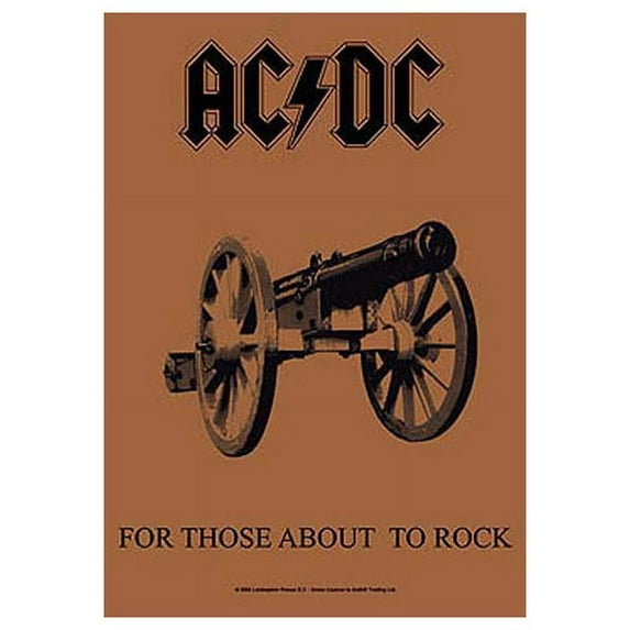 AC/DC Poster Flag For Those About To Rock Tapestry Cloth Fabric Wall ...
