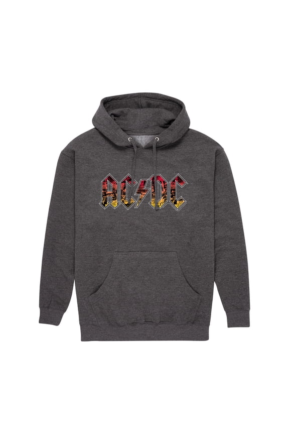 AC/DC - Poster Texture - Men's Fleece Pullover Hoodie
