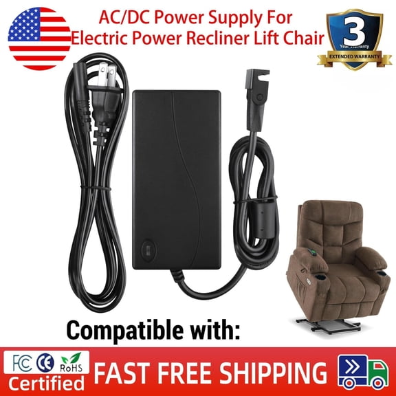 AC/DC Power Supply For Electric Power Recliner Lift Chair