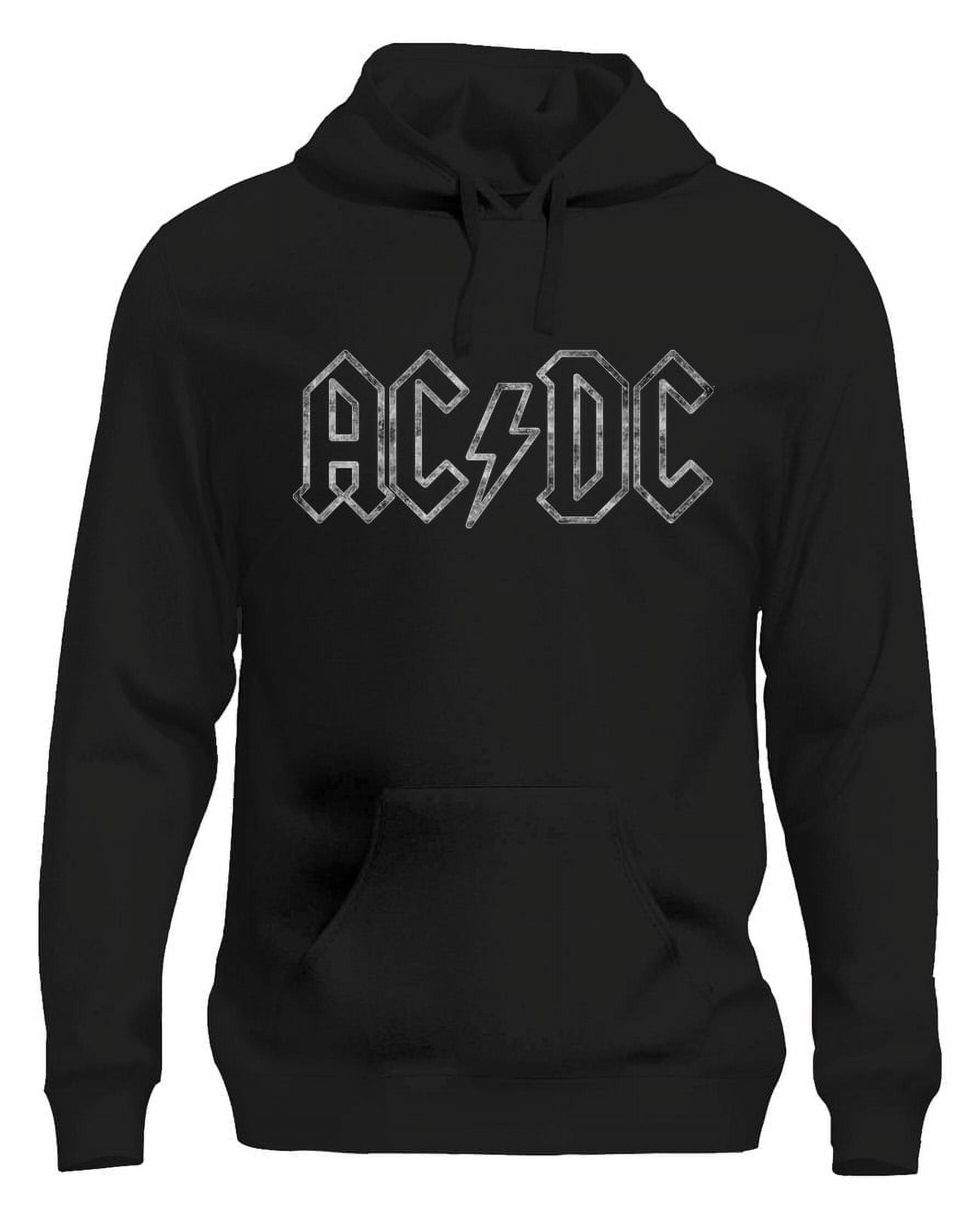 AC/DC Power Up Hoodie White Jagged Logo Rock & Roll Band Sweatshirt for ...