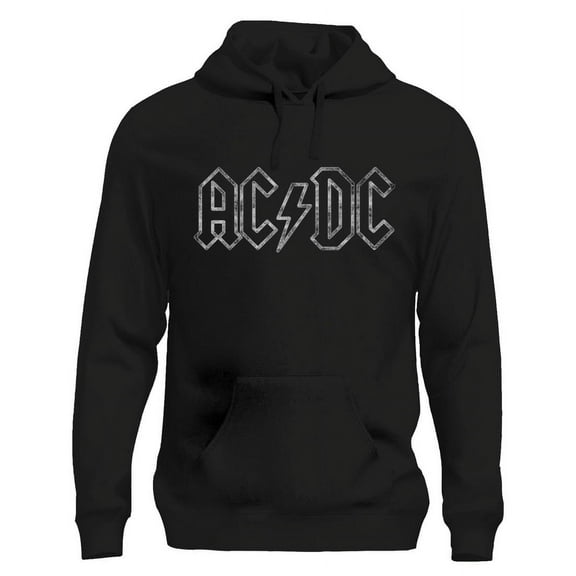 AC/DC Power Up Hoodie White Jagged Logo Rock & Roll Band Sweatshirt for Men Hoodie X-Large Black