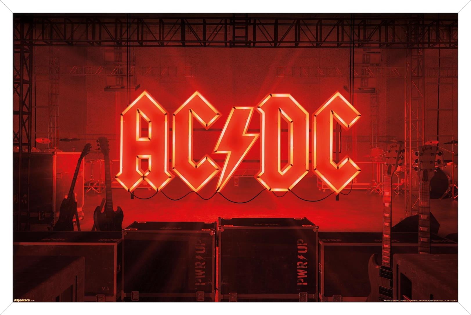 AC/DC - Power Up Neon Logo Wall Poster, 22.375
