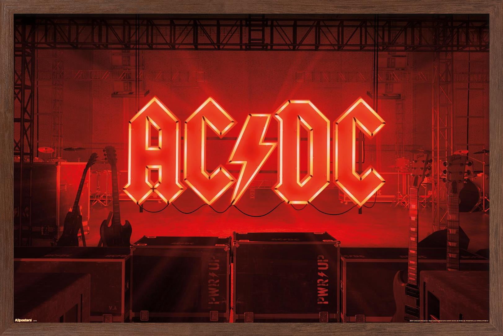 AC/DC - Power Up Neon Logo Wall Poster, 22.375