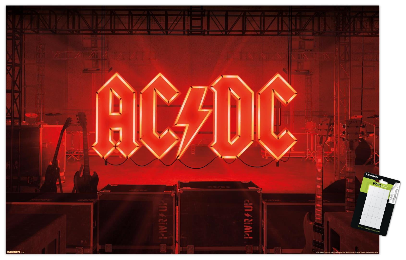 AC/DC - Power Up Neon Logo Wall Poster, 22.375