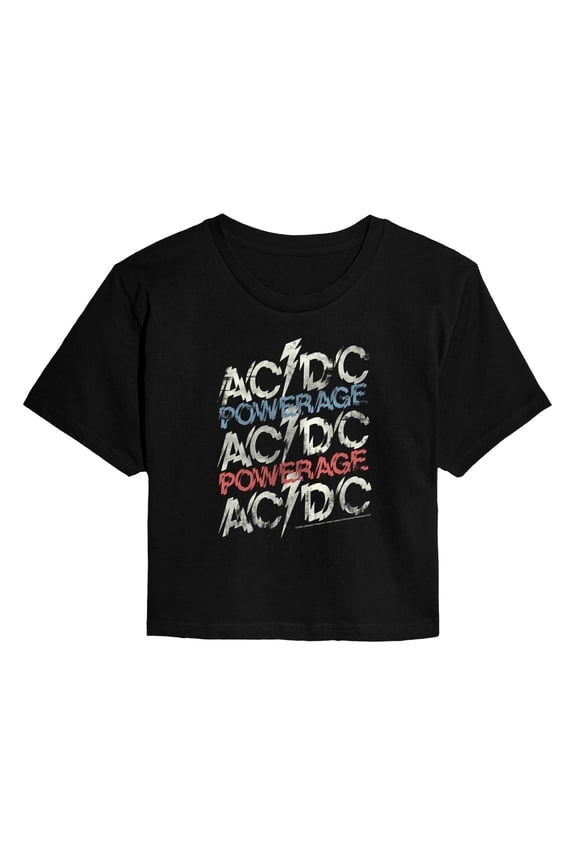 AC/DC - Powerage - Juniors Cropped Graphic T-Shirt