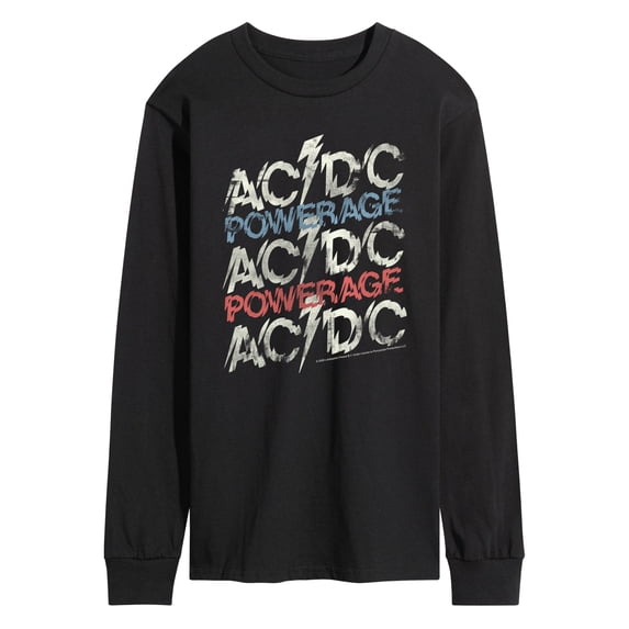 AC/DC - Powerage - Men's Long Sleeve Graphic T-Shirt - Walmart.com