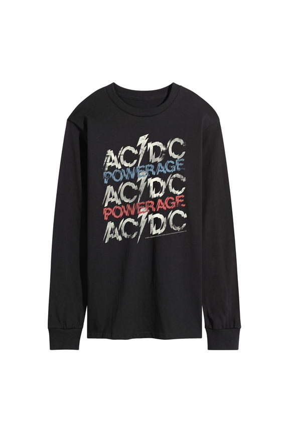 AC/DC - Powerage - Men's Long Sleeve Graphic T-Shirt