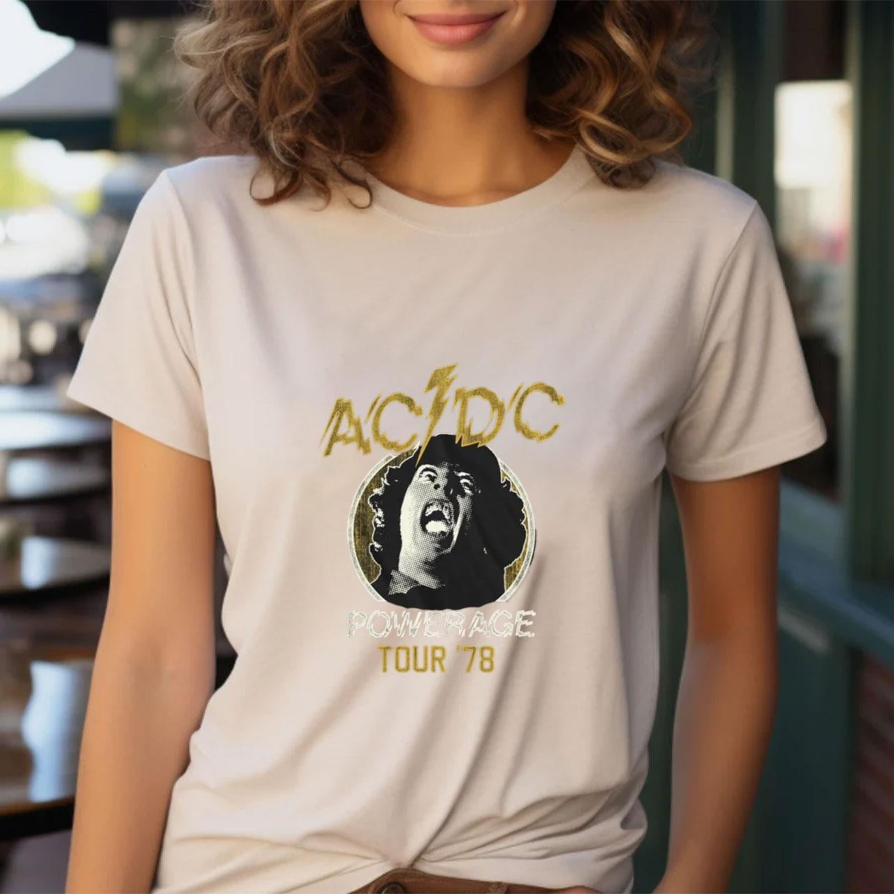 AC DC Powerage Tour T-Shirt-removebg-preview - Walmart.com