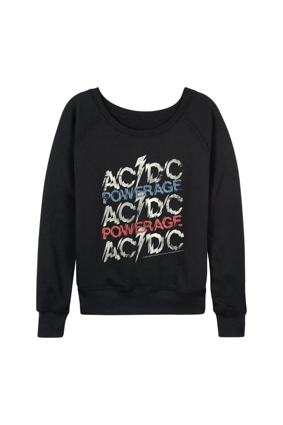 AC/DC - Powerage - Women's French Terry Long Sleeve Pullover