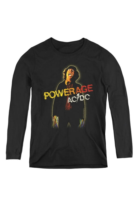 AC/DC Powerage Women's Long Sleeve T-Shirt Black
