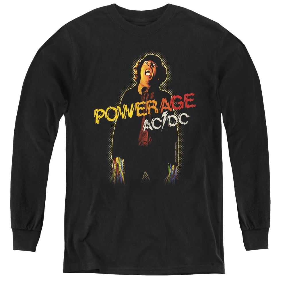 AC/DC Powerage Youth Long Sleeve T-Shirt Black - Walmart.com