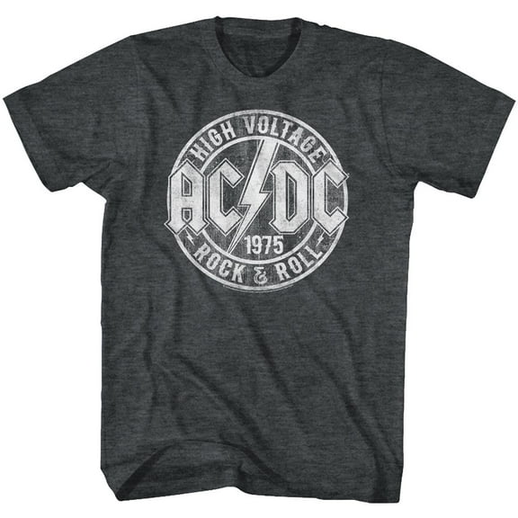 AC/DC R&R Black Heather Adult T-Shirt Xlt