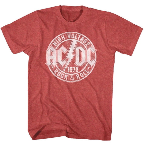 AC/DC R&R Red Heather Adult T-Shirt