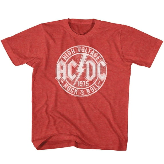 AC/DC R&R Red Heather Toddler T-Shirt 4T