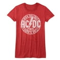 thumbnail image 1 of AC/DC R&R Red Heather Women's T-Shirt, 1 of 2