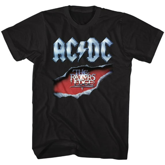 AC/DC Razors Edge Black Adult T-Shirt Xlt