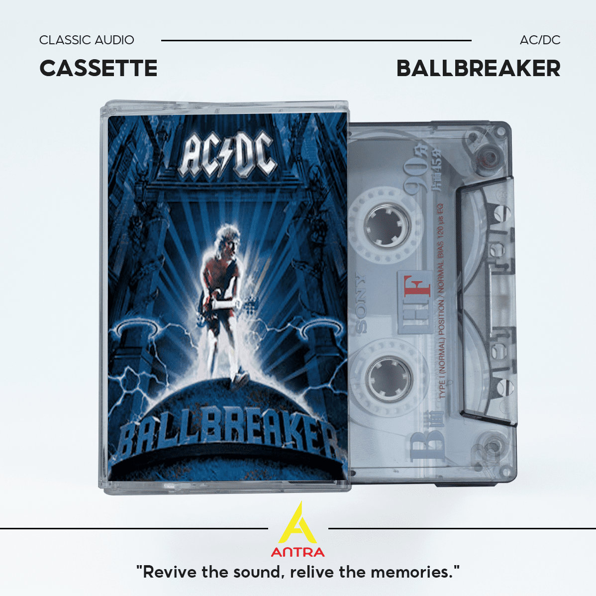 AC/DC Retro Cassette Tape Collection - Ballbreaker Album Fan-made ...