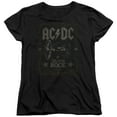 thumbnail image 1 of AC/DC Rock Label Women's T-Shirt Black, 1 of 2