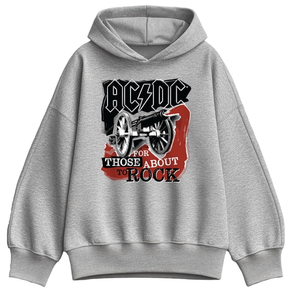 AC/DC - Rock Strokes - Women's Oversized Fleece Hoodie Sweatshirt