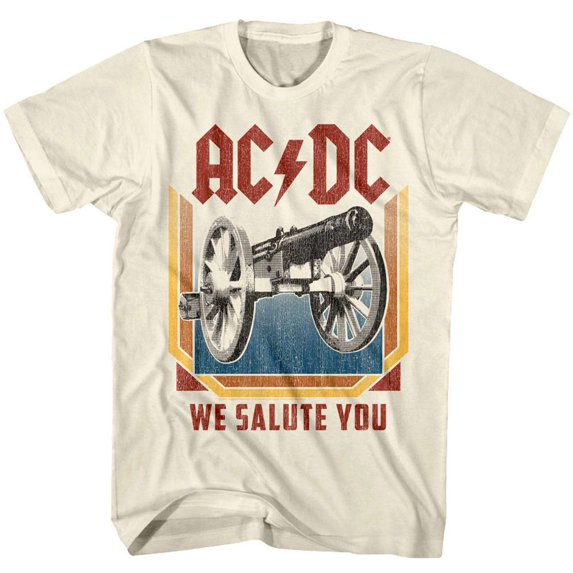 AC/DC Salute Natural Adult T-Shirt - Walmart.com